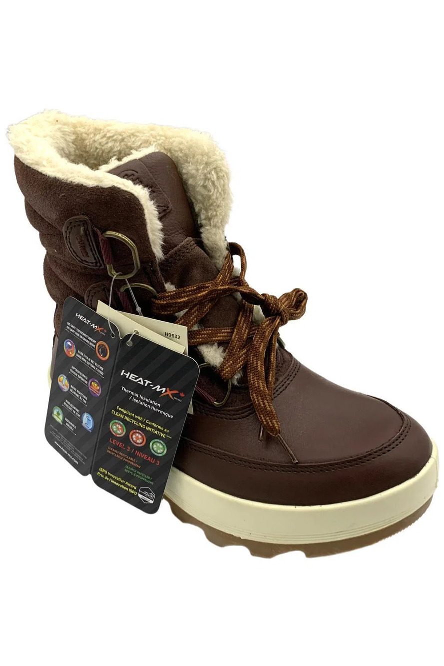 Kamik Women's Celeste Leather Snow Boots Dark Brown - Medium
